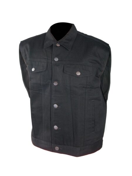 Lavendro Men’s Black Cruiser Vest – Stylish & Durable Riding Gear