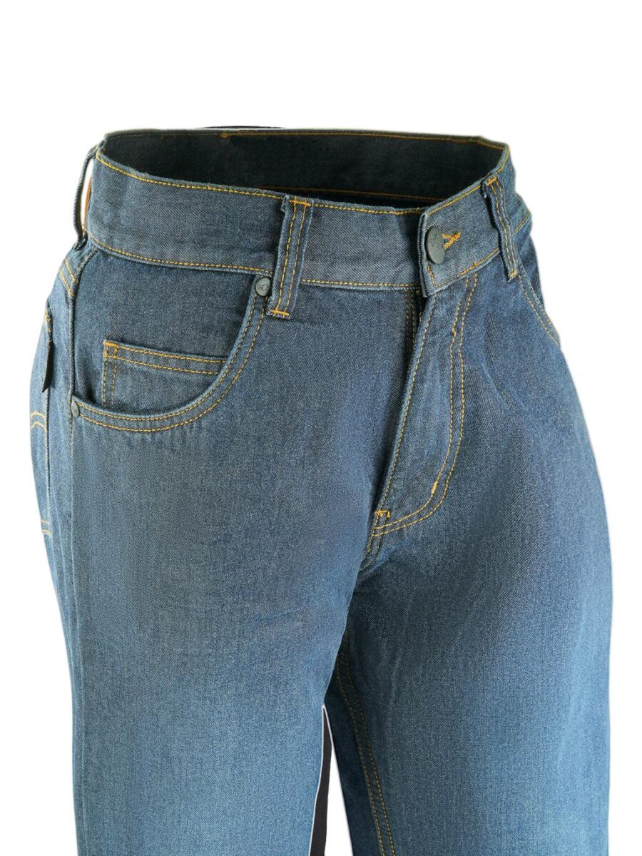 Lavendro Custom Fit Speed King Blue Cordura Denim Jeans – Durable & Stylish - Image 3