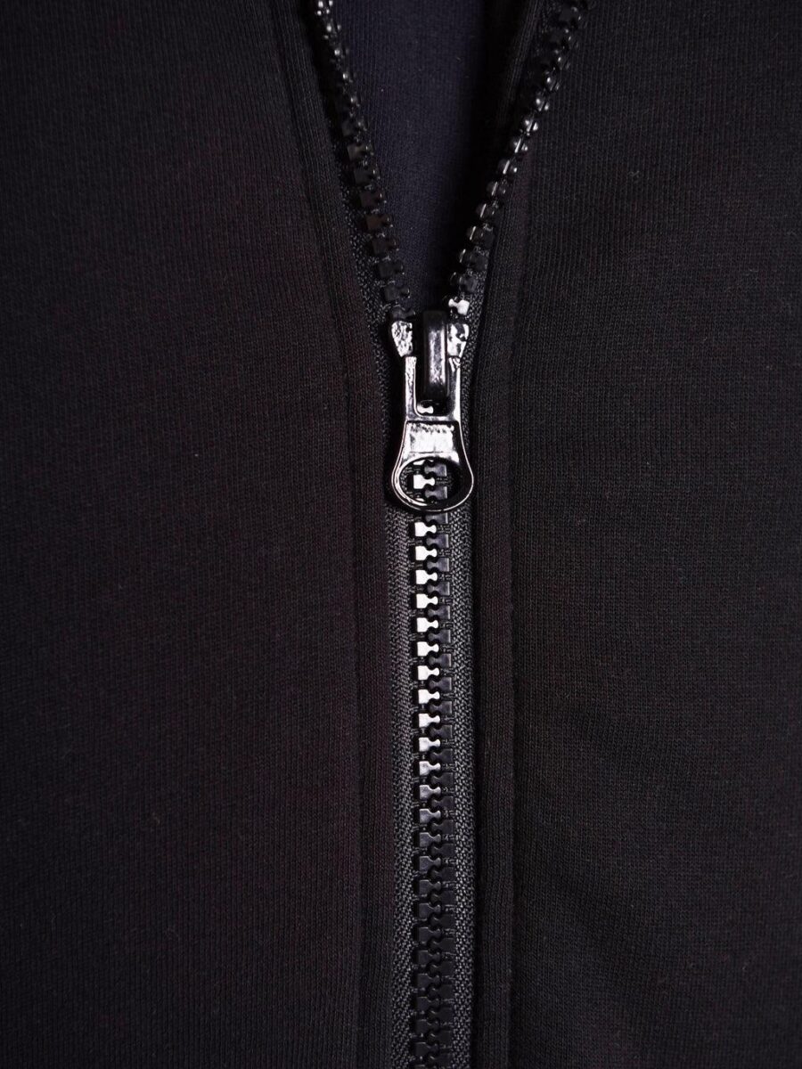 Lavendro Armored Motorcycle Hoodie – Black Protective Riding Jacket - Image 3
