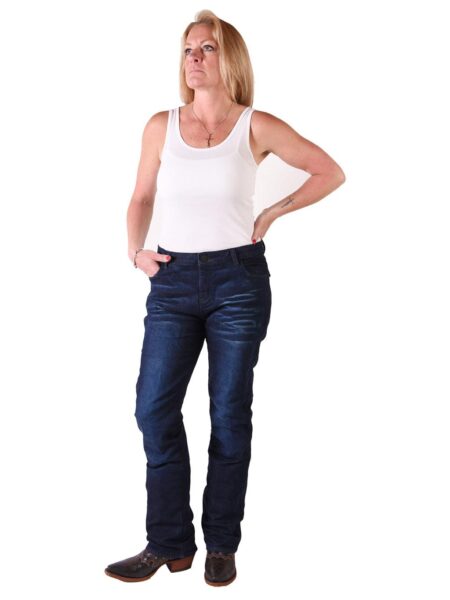Lavendro Women’s Blue Detroit Steel Denim Jeans – Durable & Stylish Fit