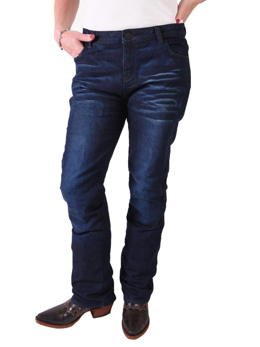 Lavendro Women’s Blue Detroit Steel Denim Jeans – Durable & Stylish Fit - Image 2